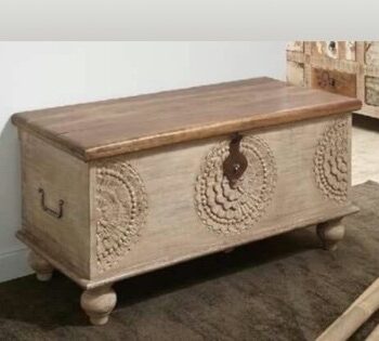 Wooden Handcarved Storage Box