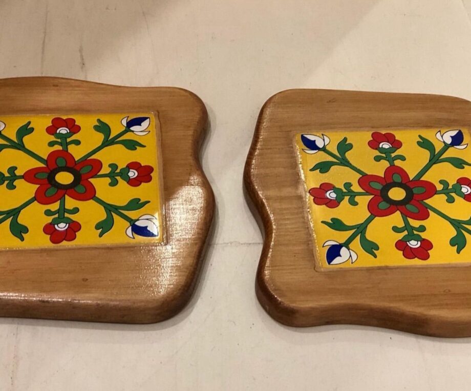 Tiled, Wooden Dish Matts